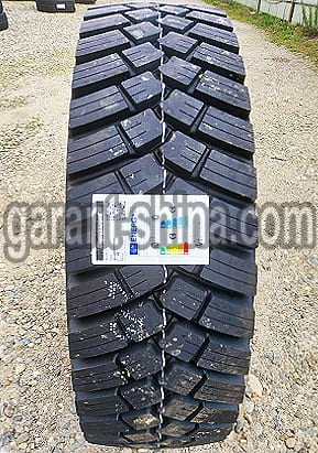 Bridgestone M-Drive 002 (привод-карьер) 315/80 R22.5 156/150K 20PR - Фото реального протектора с этикеткой